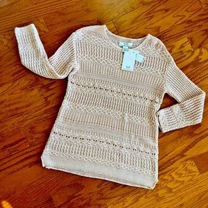 New w Tags, Magaschoni blush sweater.